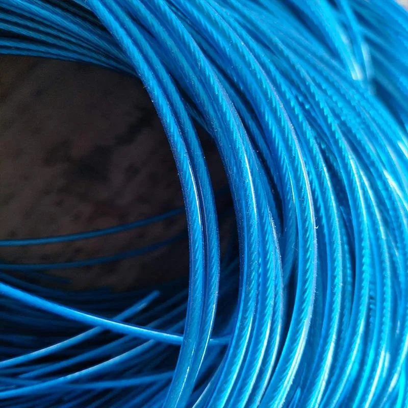 PVC/Nylon coated stainless steel wire rope